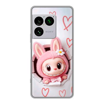 Силиконовый чехол на Sony Xperia 1 VIII с принтом Labubu Лабубу Силиконовый чехол на Sony Xperia 1 VIII с принтом Labubu Лабубу