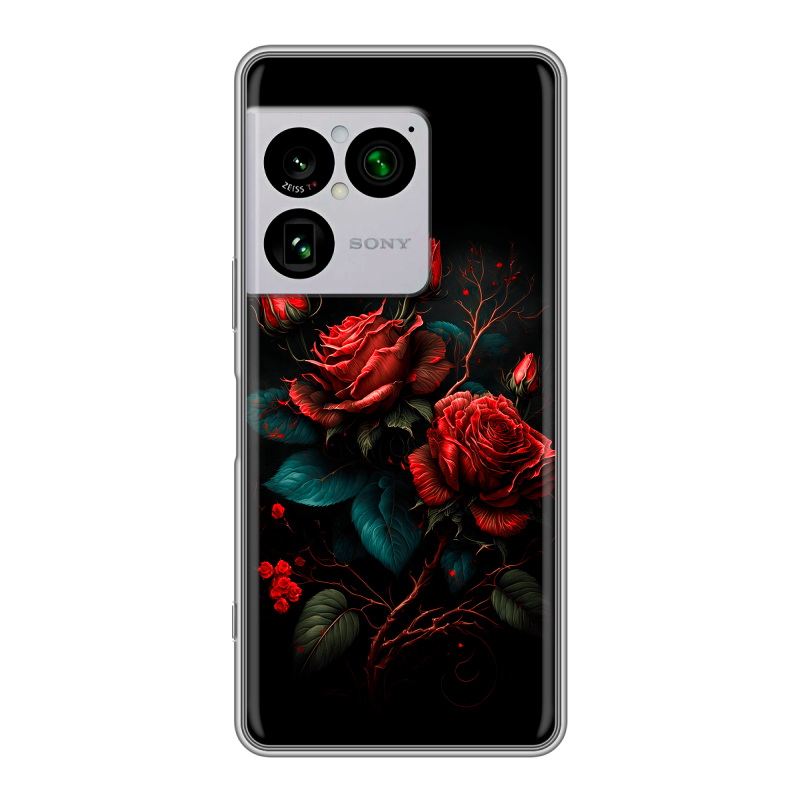 Силиконовый чехол на Sony Xperia 1 VIII с принтом Розы красные Силиконовый чехол на Sony Xperia 1 VIII с принтом Розы красные