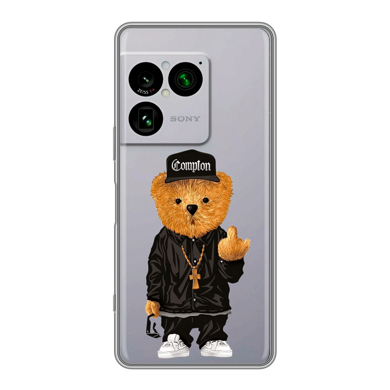 Силиконовый чехол на Sony Xperia 1 VIII с принтом Плюшевый медведь Силиконовый чехол на Sony Xperia 1 VIII с принтом Плюшевый медведь