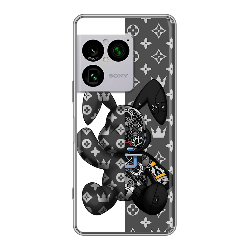 Силиконовый чехол на Sony Xperia 1 VIII с принтом Луи робот Силиконовый чехол на Sony Xperia 1 VIII с принтом Луи робот