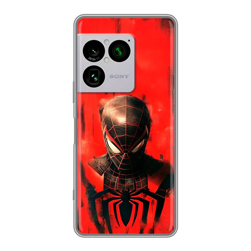 Силиконовый чехол на Sony Xperia 1 VIII с принтом человек паук spiderman Силиконовый чехол на Sony Xperia 1 VIII с принтом человек паук spiderman
