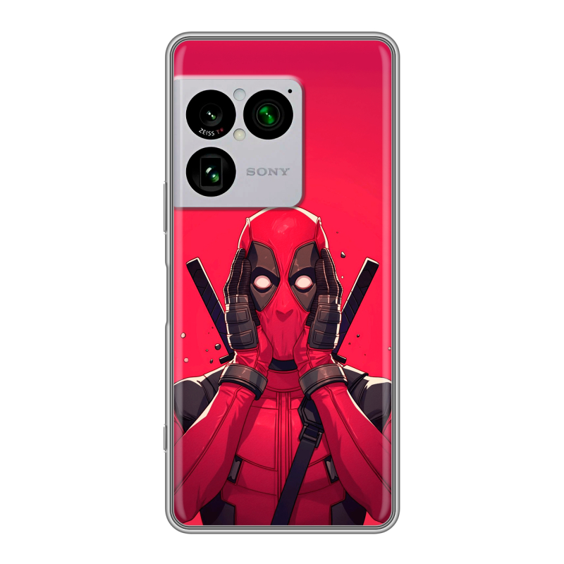 Силиконовый чехол на Sony Xperia 1 VIII с принтом Дедпул Deadpool Силиконовый чехол на Sony Xperia 1 VIII с принтом Дедпул Deadpool