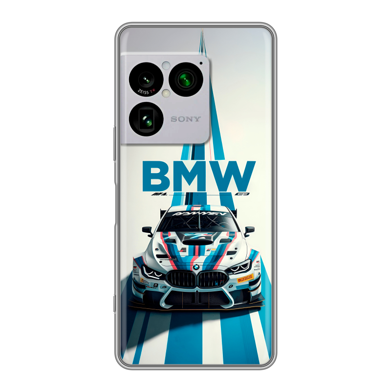 Силиконовый чехол на Sony Xperia 1 VIII с принтом БМВ BMW Силиконовый чехол на Sony Xperia 1 VIII с принтом БМВ BMW