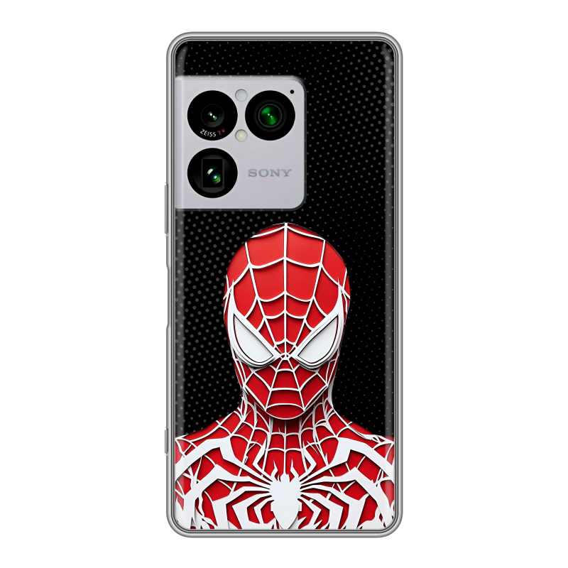 Силиконовый чехол на Sony Xperia 1 VIII с принтом человек паук spiderman Силиконовый чехол на Sony Xperia 1 VIII с принтом человек паук spiderman