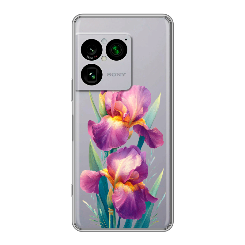 Силиконовый чехол на Sony Xperia 1 VIII с принтом Цветы орхидеи Силиконовый чехол на Sony Xperia 1 VIII с принтом Цветы орхидеи