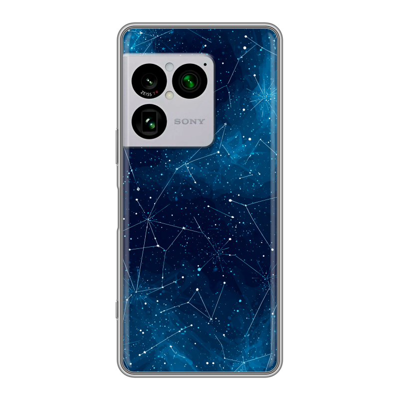 Силиконовый чехол на Sony Xperia 1 VIII с принтом Космос звезды Силиконовый чехол на Sony Xperia 1 VIII с принтом Космос звезды