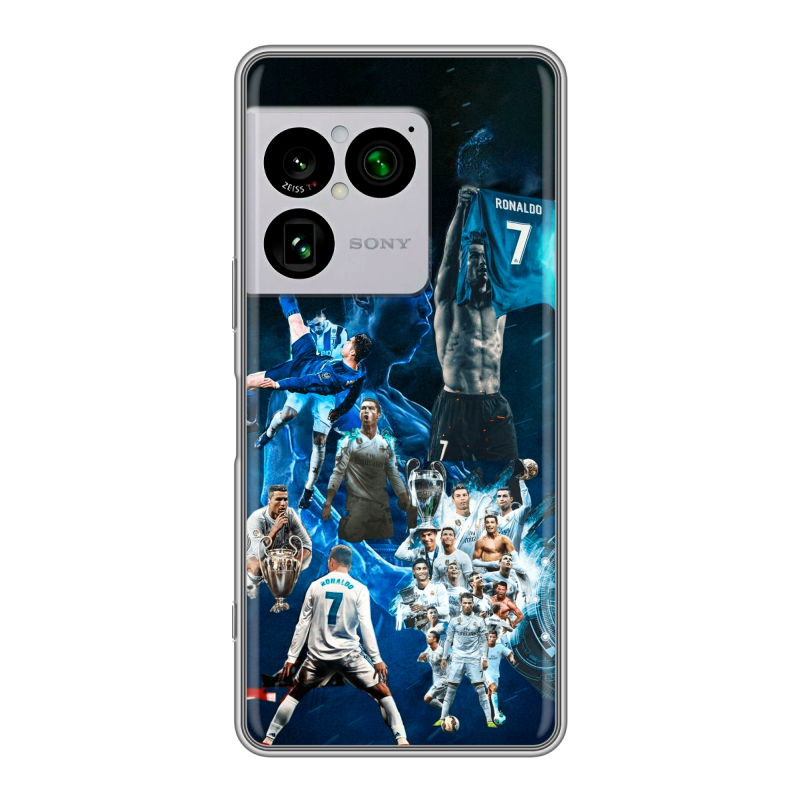 Силиконовый чехол на Sony Xperia 1 VIII с принтом Реал Роналдо Силиконовый чехол на Sony Xperia 1 VIII с принтом Реал Роналдо