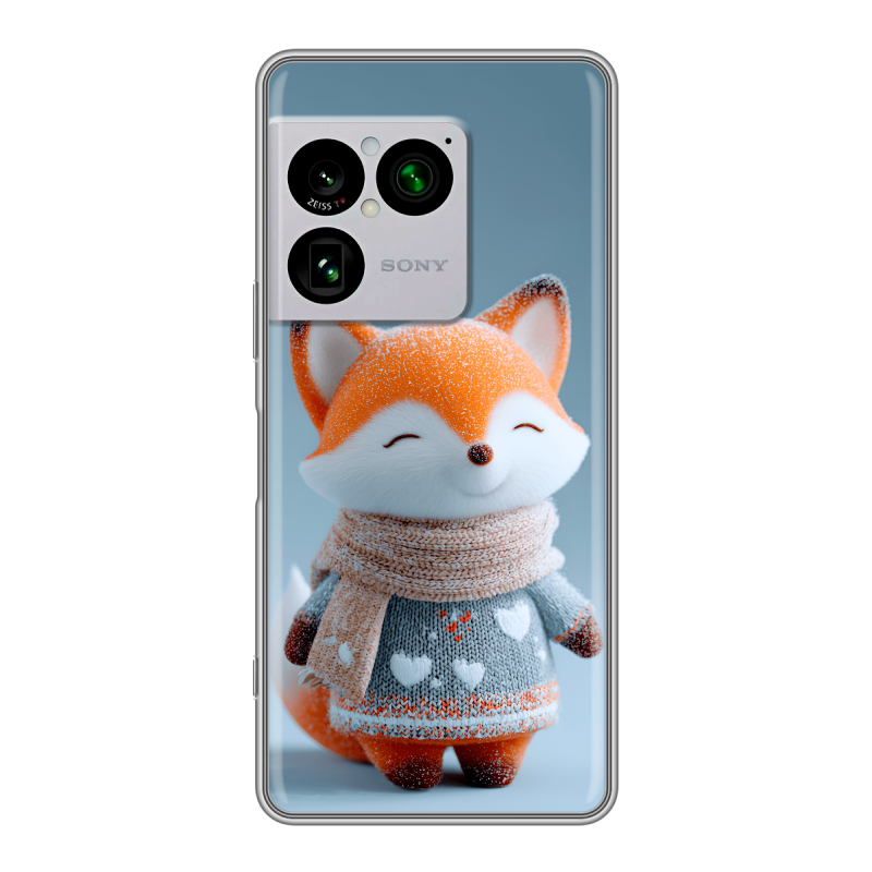 Силиконовый чехол на Sony Xperia 1 VIII с принтом Лиса Силиконовый чехол на Sony Xperia 1 VIII с принтом Лиса
