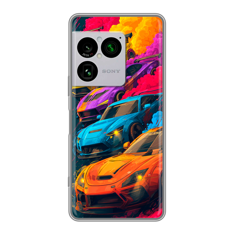 Силиконовый чехол на Sony Xperia 1 VIII с принтом Тачки Силиконовый чехол на Sony Xperia 1 VIII с принтом Тачки
