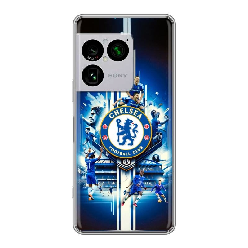 Силиконовый чехол на Sony Xperia 1 VIII с принтом Chelsea Челси Силиконовый чехол на Sony Xperia 1 VIII с принтом Chelsea Челси