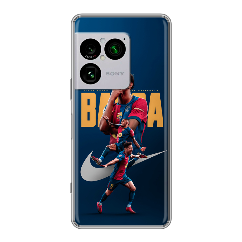 Силиконовый чехол на Sony Xperia 1 VIII с принтом Барселона Barca Yamal Силиконовый чехол на Sony Xperia 1 VIII с принтом Барселона Barca Yamal