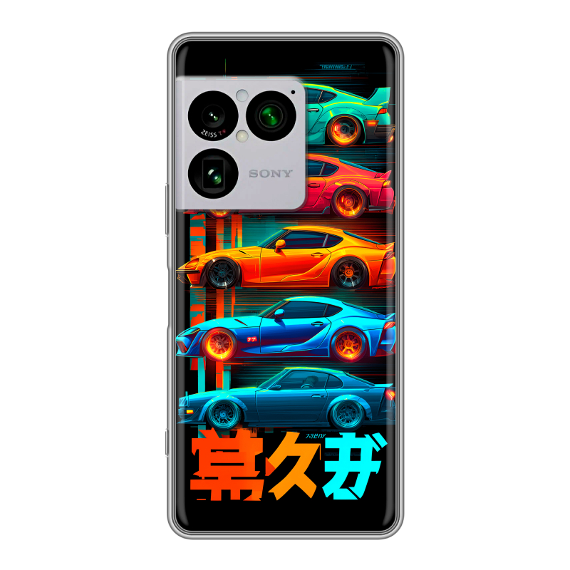 Силиконовый чехол на Sony Xperia 1 VIII с принтом машины тачки Силиконовый чехол на Sony Xperia 1 VIII с принтом машины тачки