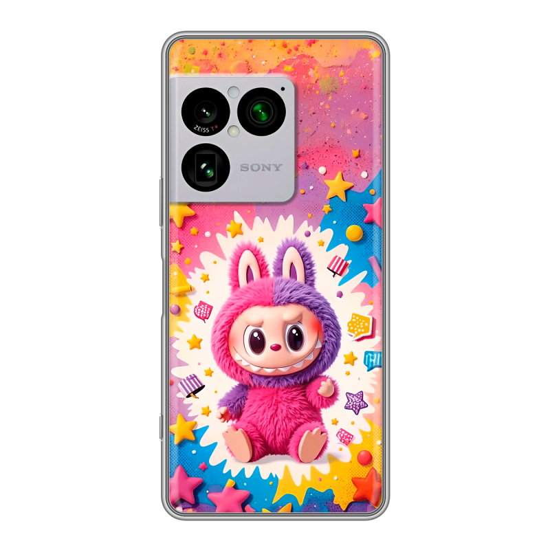 Силиконовый чехол на Sony Xperia 1 VIII с принтом Labubu Лабубу Силиконовый чехол на Sony Xperia 1 VIII с принтом Labubu Лабубу