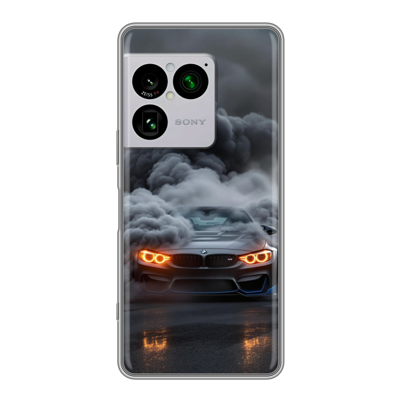 Силиконовый чехол на Sony Xperia 1 VIII с принтом BMW БМВ Силиконовый чехол на Sony Xperia 1 VIII с принтом BMW БМВ