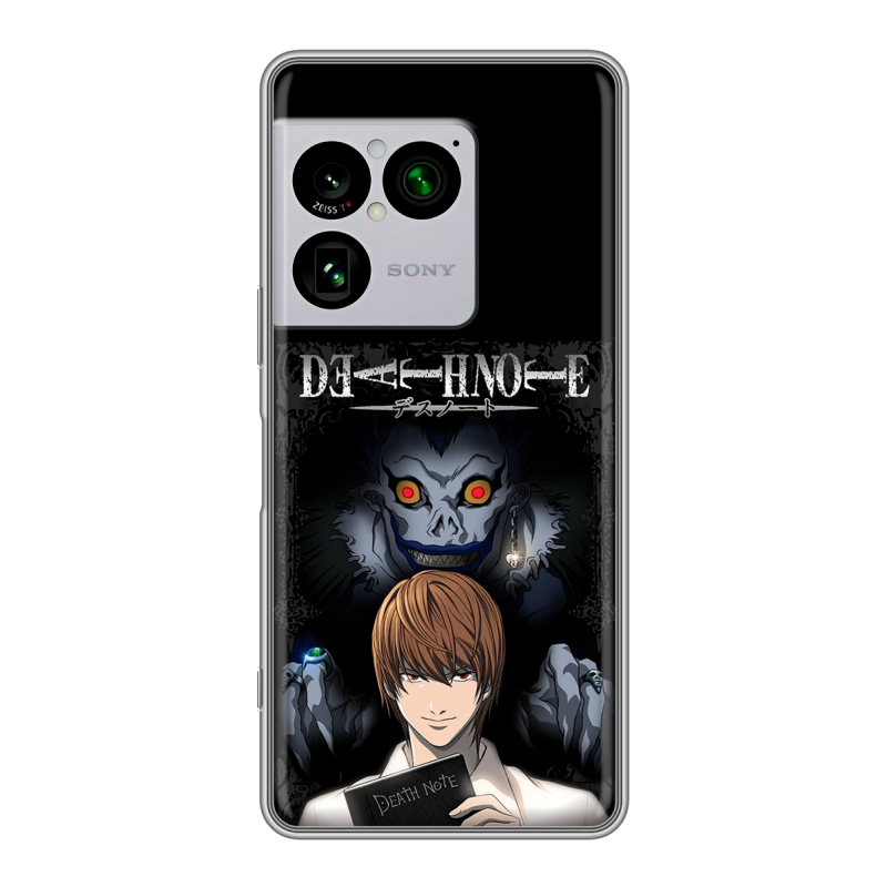 Силиконовый чехол на Sony Xperia 1 VIII с принтом Death note Тетрадь смерти Силиконовый чехол на Sony Xperia 1 VIII с принтом Death note Тетрадь смерти