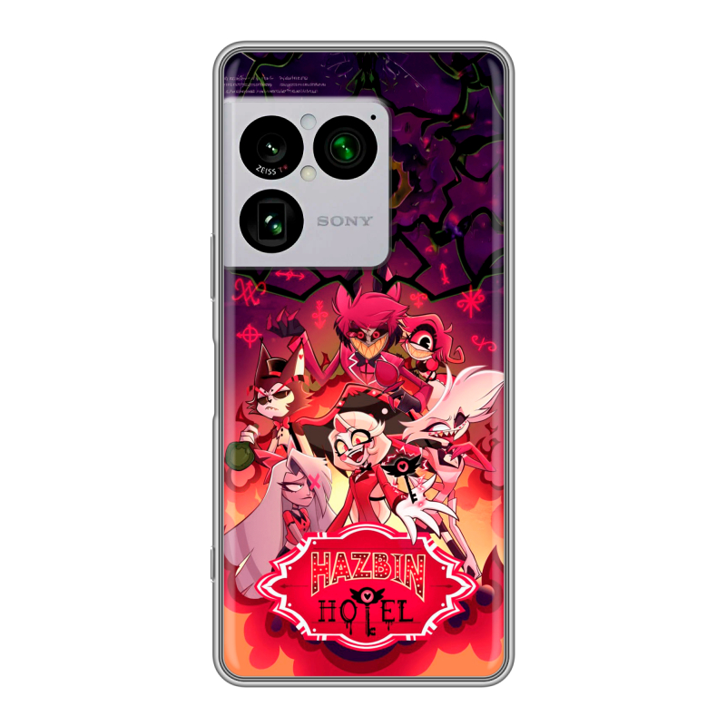 Силиконовый чехол на Sony Xperia 1 VIII с принтом Hazbin Hotel Отель Хазбин Силиконовый чехол на Sony Xperia 1 VIII с принтом Hazbin Hotel Отель Хазбин