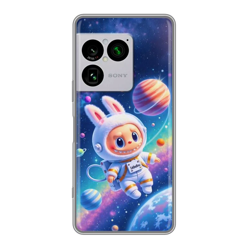 Силиконовый чехол на Sony Xperia 1 VIII с принтом Labubu Лабубу Силиконовый чехол на Sony Xperia 1 VIII с принтом Labubu Лабубу
