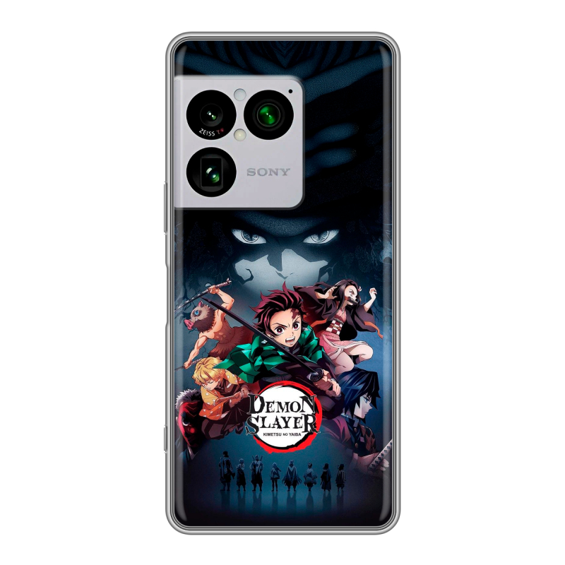 Силиконовый чехол на Sony Xperia 1 VIII с принтом Demon Slayer Клинок рассекающий демонов Силиконовый чехол на Sony Xperia 1 VIII с принтом Demon Slayer Клинок рассекающий демонов
