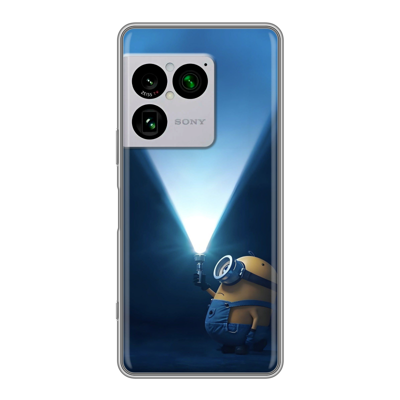 Силиконовый чехол на Sony Xperia 1 VIII с принтом Миньоны Силиконовый чехол на Sony Xperia 1 VIII с принтом Миньоны