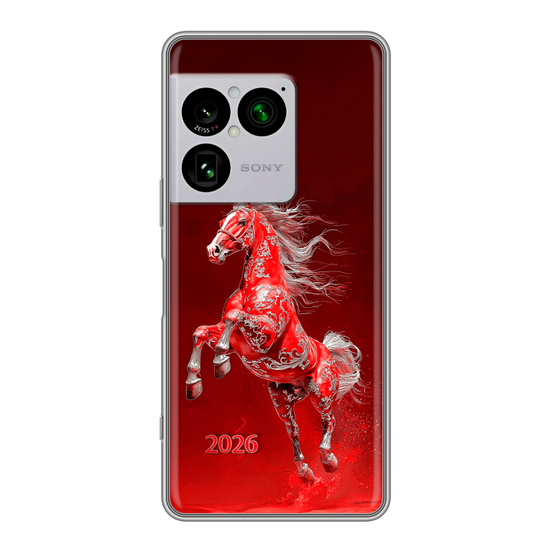 Силиконовый чехол на Sony Xperia 1 VIII с принтом Новый год Силиконовый чехол на Sony Xperia 1 VIII с принтом Новый год