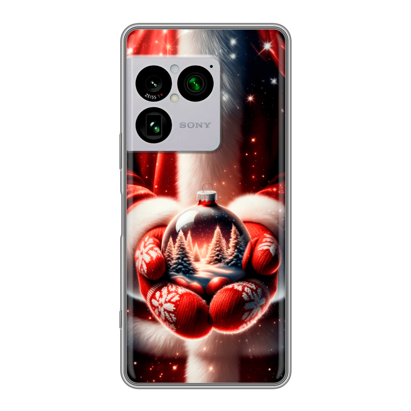 Силиконовый чехол на Sony Xperia 1 VIII с принтом Новый год Силиконовый чехол на Sony Xperia 1 VIII с принтом Новый год