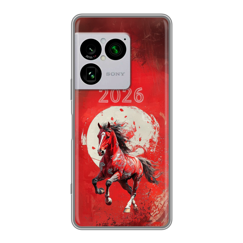 Силиконовый чехол на Sony Xperia 1 VIII с принтом Новый год Силиконовый чехол на Sony Xperia 1 VIII с принтом Новый год