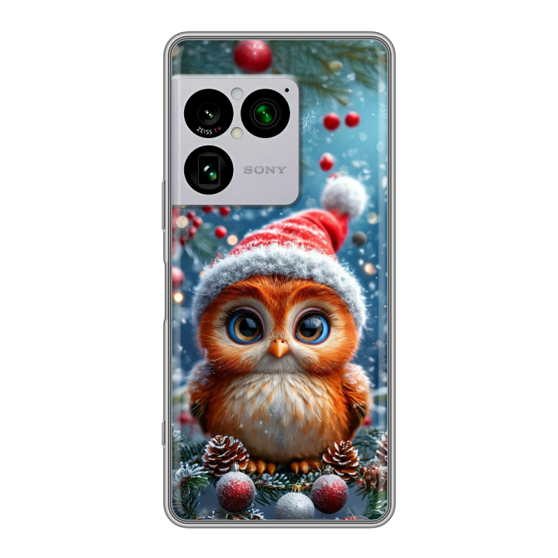 Силиконовый чехол на Sony Xperia 1 VIII с принтом Новый год Силиконовый чехол на Sony Xperia 1 VIII с принтом Новый год