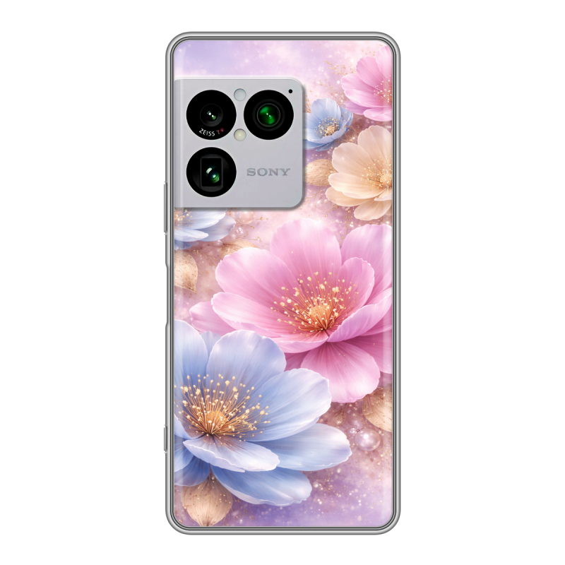 Силиконовый чехол на Sony Xperia 1 VIII с принтом женский Силиконовый чехол на Sony Xperia 1 VIII с принтом женский