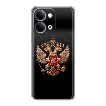 Силиконовый чехол на Vivo Y11d с принтом Герб России Силиконовый чехол на Vivo Y11d с принтом Герб России