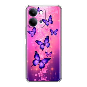 Силиконовый чехол на Vivo Y11d с принтом Бабочки