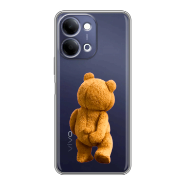 Силиконовый чехол на Vivo Y11d с принтом Медведь