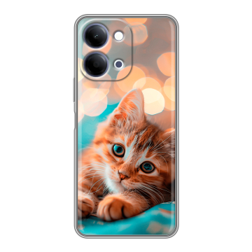 Силиконовый чехол на Vivo Y11d с принтом котик