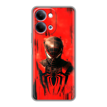 Силиконовый чехол на Vivo Y11d с принтом человек паук spiderman