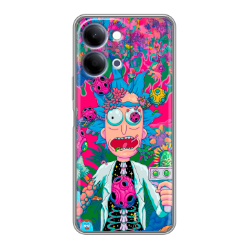 Силиконовый чехол на Vivo Y11d с принтом Рик и Морти Rick Morty