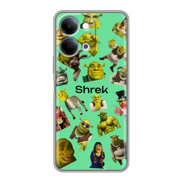 Силиконовый чехол на Vivo Y11d с принтом Шрек Shrek Силиконовый чехол на Vivo Y11d с принтом Шрек Shrek