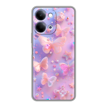 Силиконовый чехол на Vivo Y11d с принтом Бабочки Силиконовый чехол на Vivo Y11d с принтом Бабочки