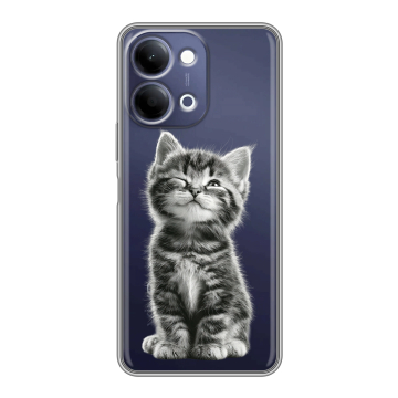 Силиконовый чехол на Vivo Y11d с принтом Котенок