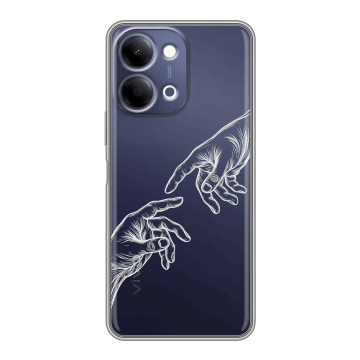 Силиконовый чехол на Vivo Y11d с принтом Сотворение мира Силиконовый чехол на Vivo Y11d с принтом Сотворение мира