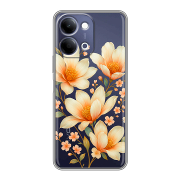 Силиконовый чехол на Vivo Y11d с принтом Цветы Силиконовый чехол на Vivo Y11d с принтом Цветы