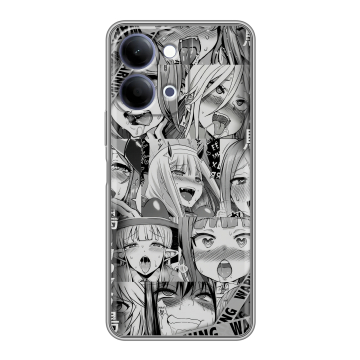 Силиконовый чехол на Vivo Y11d с принтом Ahegao Ахегао Аниме Силиконовый чехол на Vivo Y11d с принтом Ahegao Ахегао Аниме