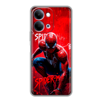 Силиконовый чехол на Vivo Y11d с принтом Spiderman Человек паук
