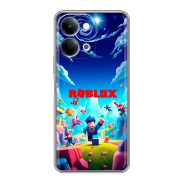 Силиконовый чехол на Vivo Y11d с принтом Roblox Роблокс