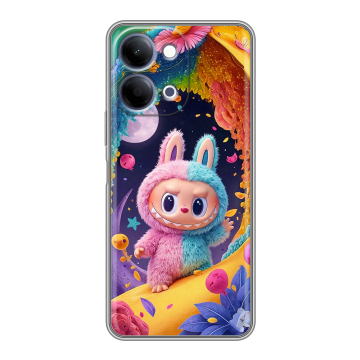 Силиконовый чехол на Vivo Y11d с принтом Labubu Лабубу