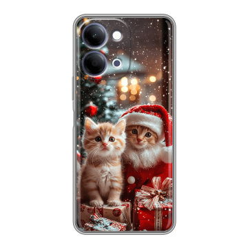 Силиконовый чехол на Vivo Y11d с принтом Новый год Силиконовый чехол на Vivo Y11d с принтом Новый год