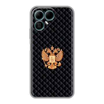 Силиконовый чехол на Tecno Pova 8 с принтом Герб России принт