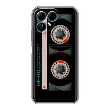 Силиконовый чехол на Tecno Pova 8 с принтом Кассета