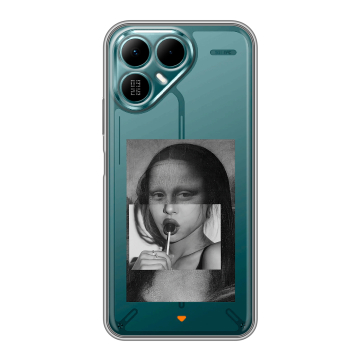 Силиконовый чехол на Tecno Pova 8 с принтом Мона Лиза