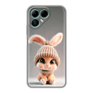 Силиконовый чехол на Tecno Pova 8 с принтом Кролик