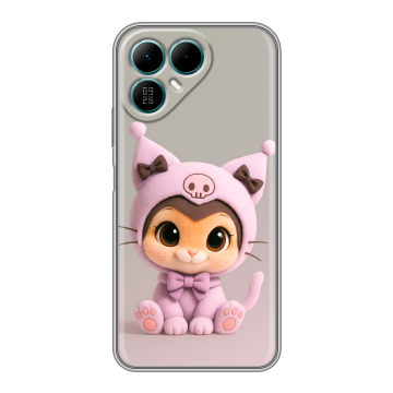 Силиконовый чехол на Tecno Pova 8 с принтом Куроми Kuromi 