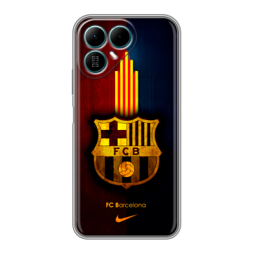 Силиконовый чехол на Tecno Pova 8 с принтом Барселона Barcelona
